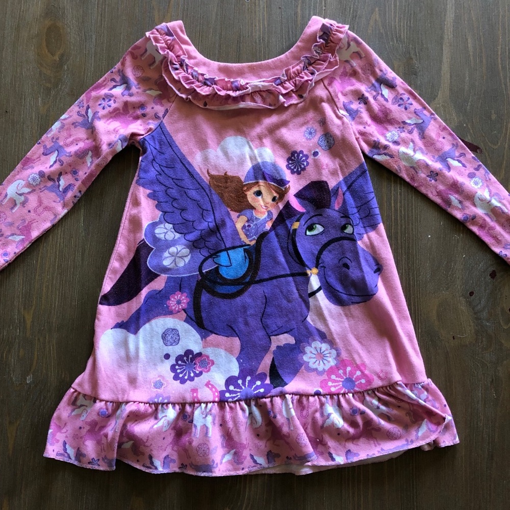 5/$20 Girls long sleeved pajama dress